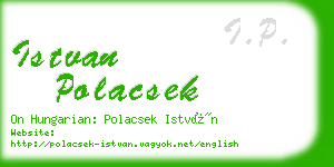 istvan polacsek business card